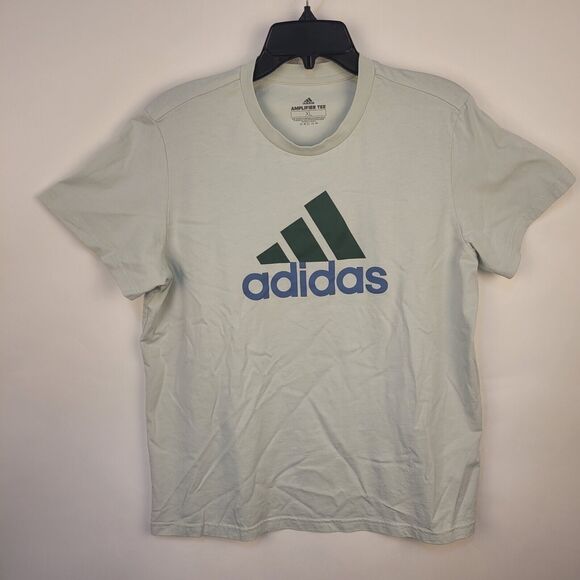 Adidas Womens Amplifier Tee Short Sleeve Logo Graphic Shirt XL - Picture 1 of 2
